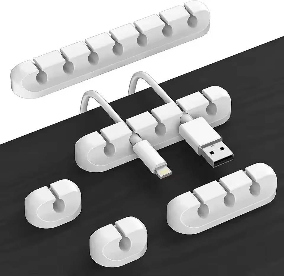 Car Cable Organizer - Organizador de cables de silicona, clips