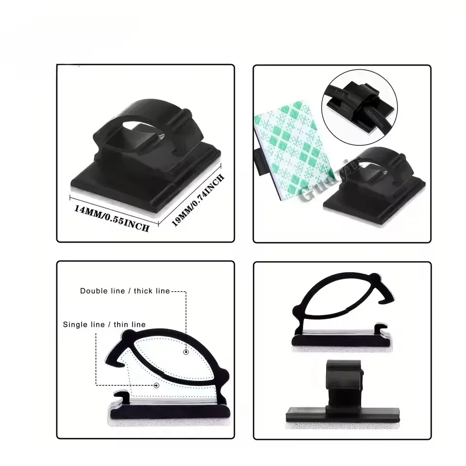 Abrazadera adhesiva para cable - Car Cable Organizer reseña y precio
