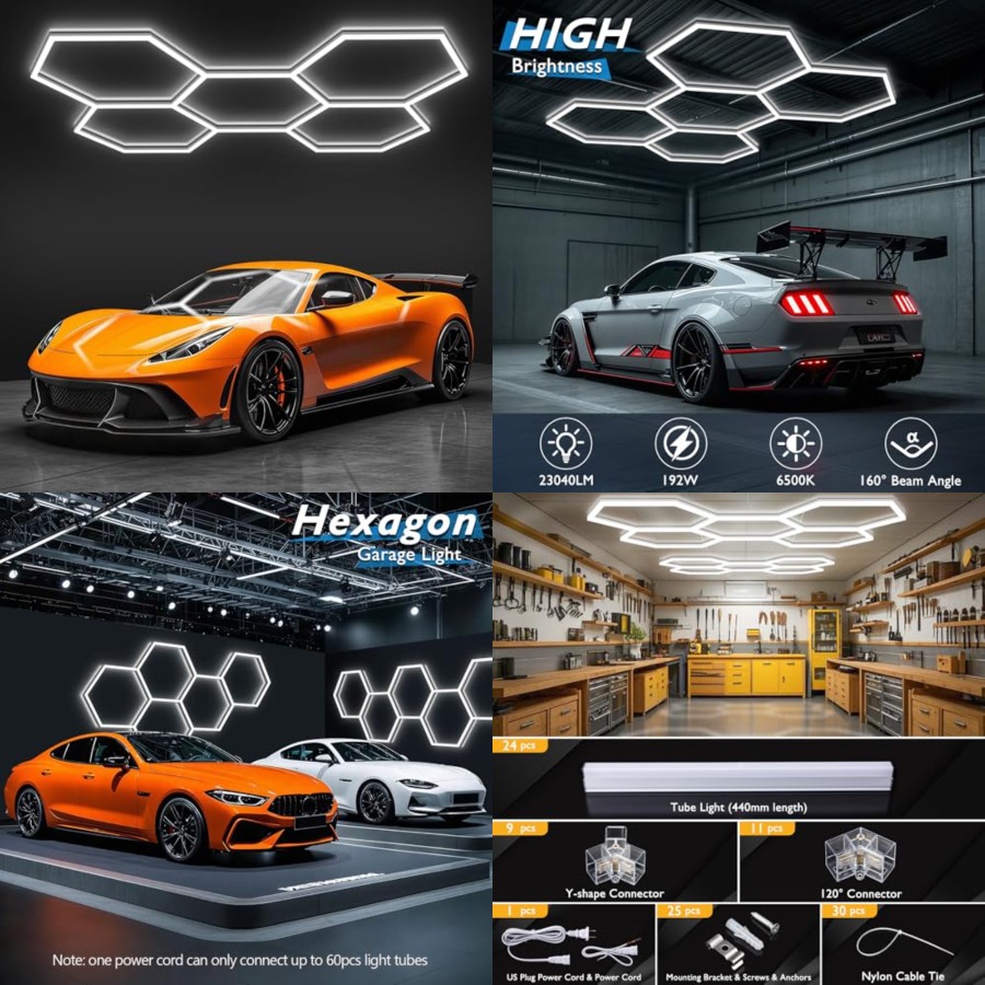 Luces LED hexagonales para gar - Car Led Light reseña y precio